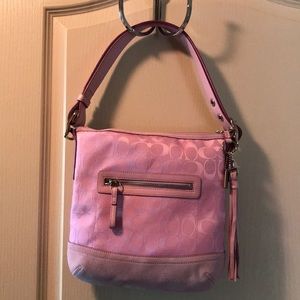 🔥New Coach Signature 9362 Pink Hobo bag